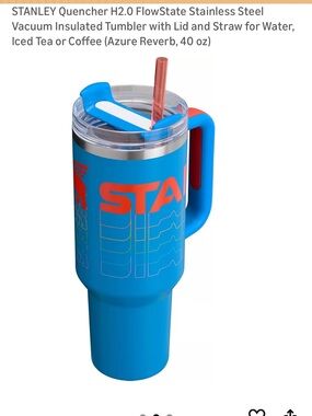 Stanley 40 oz Quencher Flowstate Tumbler in Azure Reverb colorway